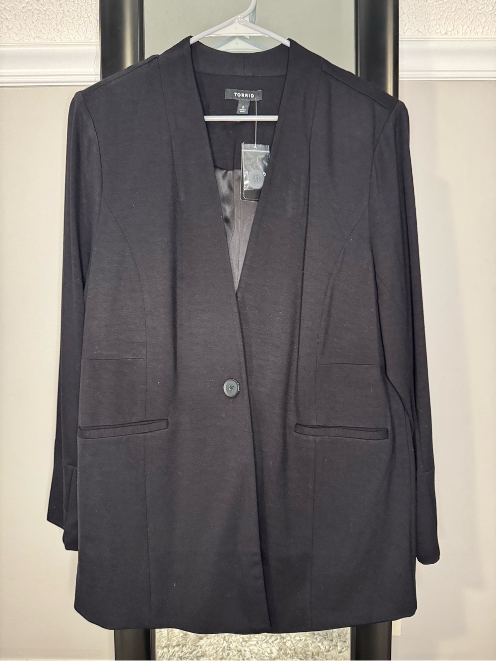 torrid Plus Size Black Single-Button Longline Blazer 2X